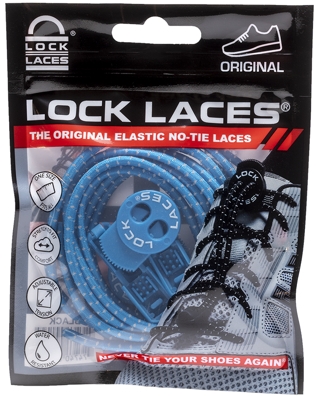 Lock Laces No-Tie Boot Laces, Black