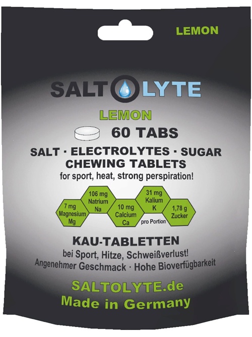 Saltolyte 60 Chewing Tabs Electrolyte Lemon
