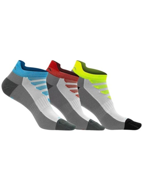 GSA 684 Extra Cushioned Performance Low Cut Socks / 3Pack Multicolor