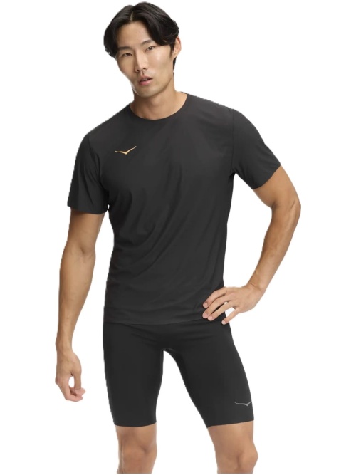 Hoka One One Airolite Short Sleeve 2.0 Black/Gold