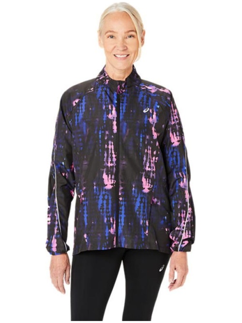 Asics Road Lite-Show Packable Jacket W Black/Bold Magenta