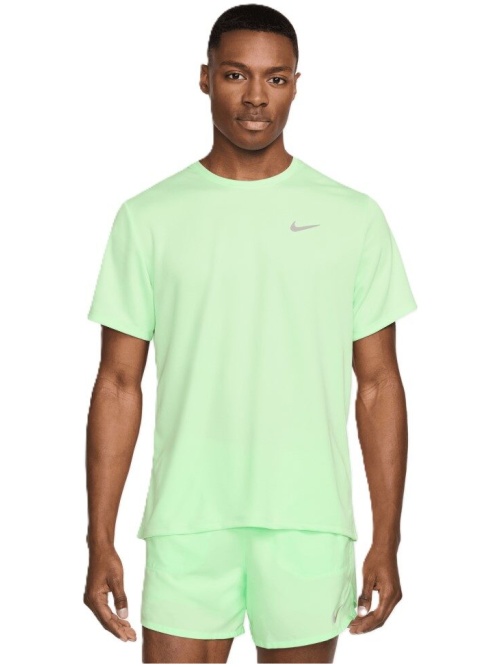 Nike Miler Dri-FIT UV Short Sleeve Running Vapor Green/Reflective Silver