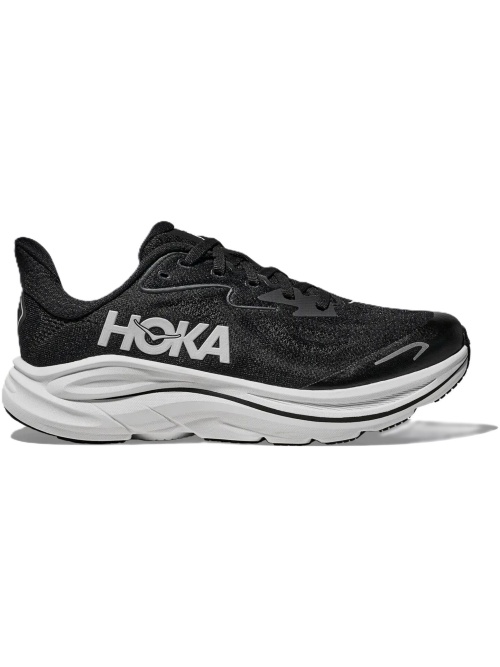 Hoka One One Clifton 10 Big Kids Black/White