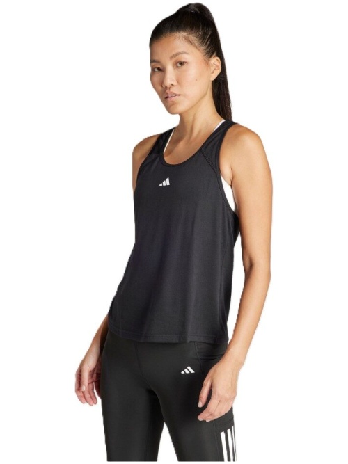 Adidas Train Essentials Minimal Branding Racerback Tank Top W Black