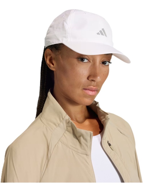 Adidas 6 Panel Baseball Cap White/Reflective Silver