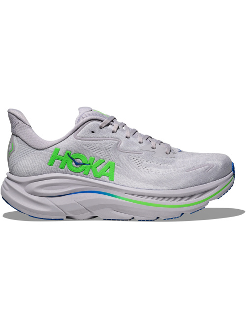 Hoka One One Clifton 10 Ash Grey/Neon Green