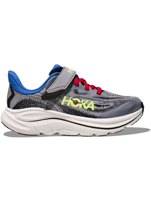 Hoka One One Clifton 10 Little Kids Foggy Grey/Black