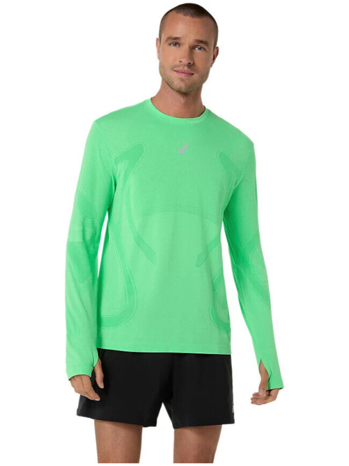Asics Road Seamless Long Sleeve Top Vital Green/Illuminate Green