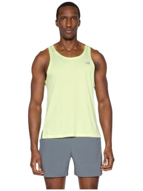 New Balance Run Singlet Green