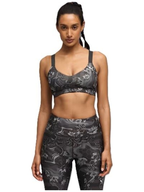 Puma League Sports Bra W Black/Flat Medium Gray