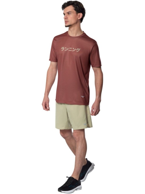 Mizuno Core Graphic Short Sleeve Tee Copper Brown