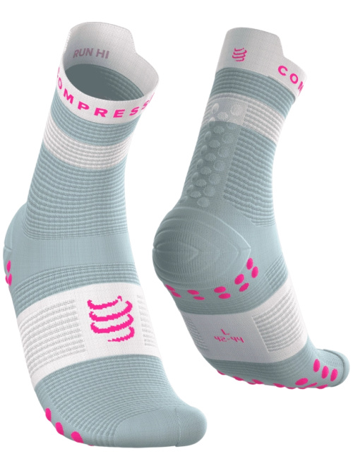 Compressport Pro Racing Socks V4.0 Run High Ether/Neon Pink