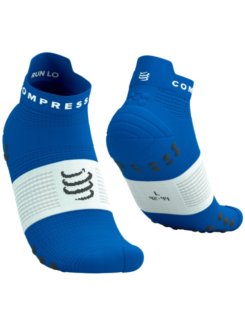 Compressport Pro Racing Socks V4.0 Run Low Princess Blue/White