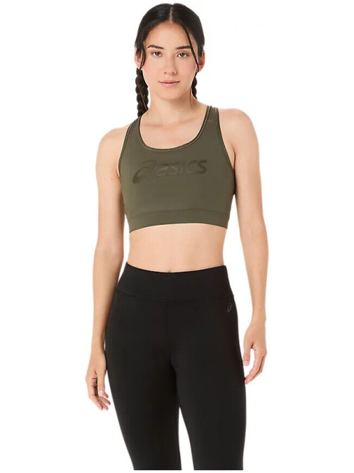 Asics Essential Logo Padded Bra W Dark Olive