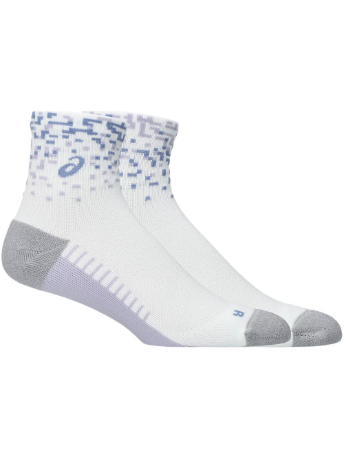 Asics Performance Run Quarter Sock Brilliant White/Lilac Hint/Bluebell