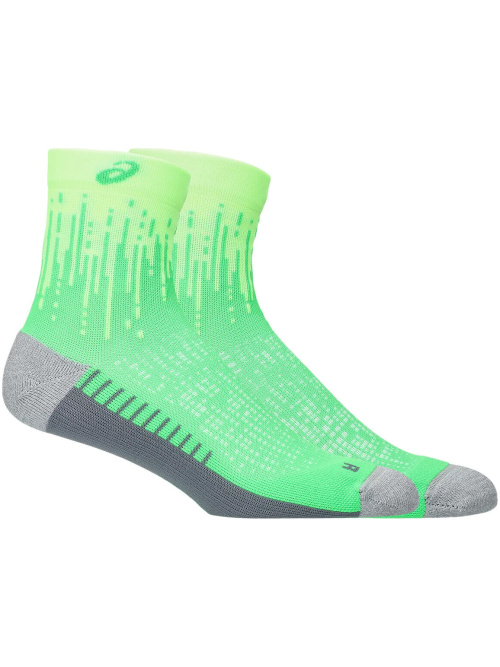 Asics Performance Run Quarter Sock Illuminate Green/Vital Green