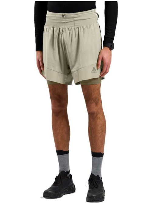 Odlo The X-Alp 6" 2-1 Trail Running Shorts 2.1 Agate Gray/Vetiver