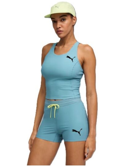 Puma Lightspeed Crop Top Running Tank W Baltic Sea Blue