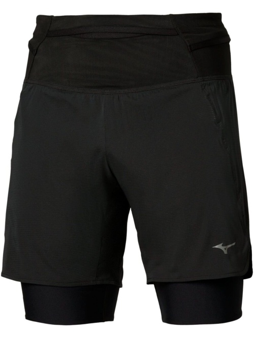 Mizuno Trail Multipocket 2In1 Short Black