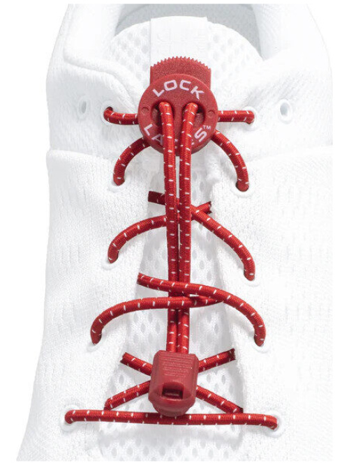 Lock Laces No-Tie Laces Red