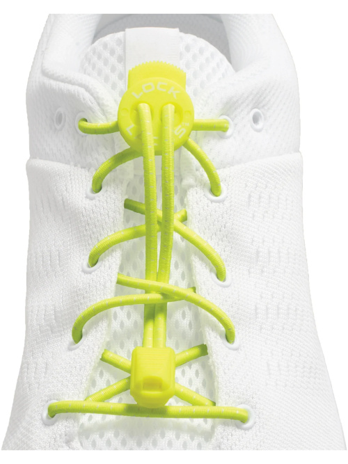 Lock Laces No-Tie Laces Neon Yellow