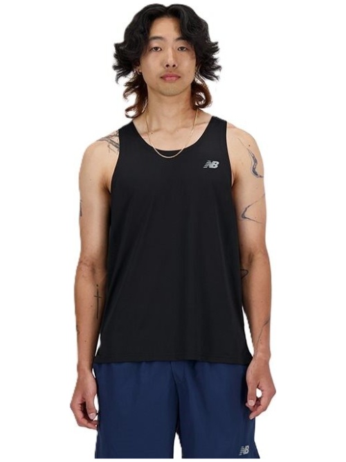 New Balance Run Singlet Black