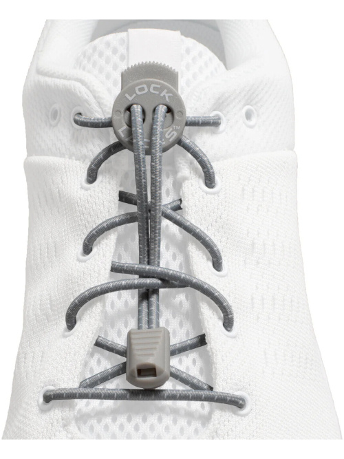 Lock Laces No-Tie Laces Cool Grey
