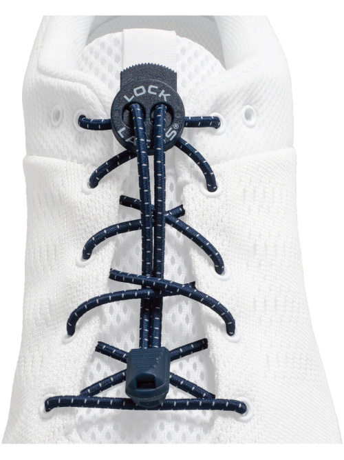 Lock Laces No-Tie Laces Navy Blue