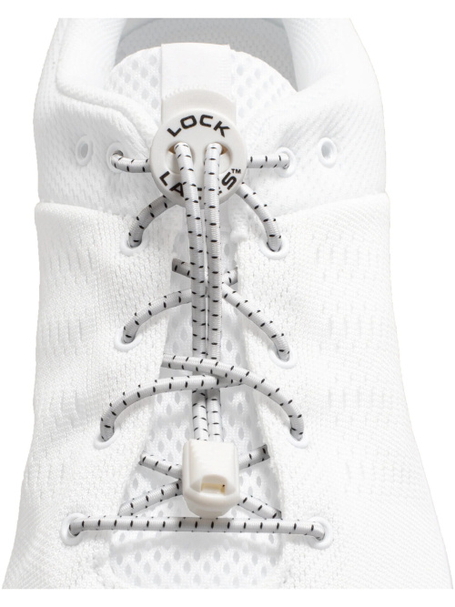 Lock Laces No-Tie Laces White