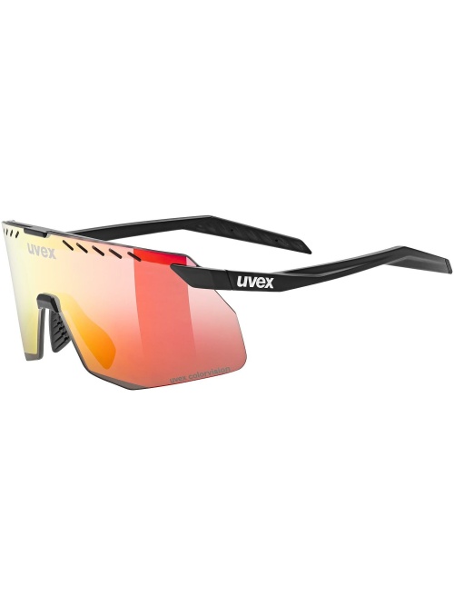 Uvex Pace Stage S CV Black Matt/Mirror Red