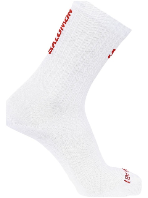 Salomon S/Lab Phantasm Crew Socks White/Fiery Red