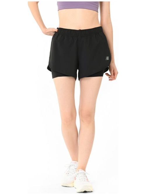 New Balance 2-In-1 Short 3" W Black
