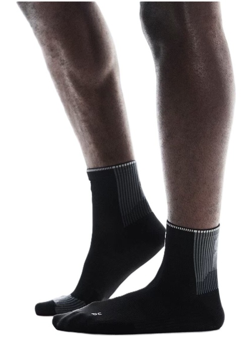 Performance Run Sock Mid Black/Eclipse