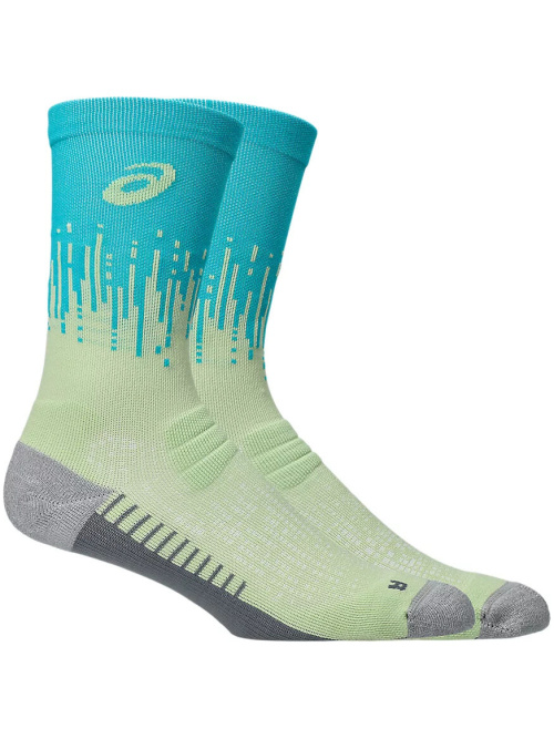 Asics Performance Run Crew Sock Illuminate Yellow/Energy Aqua