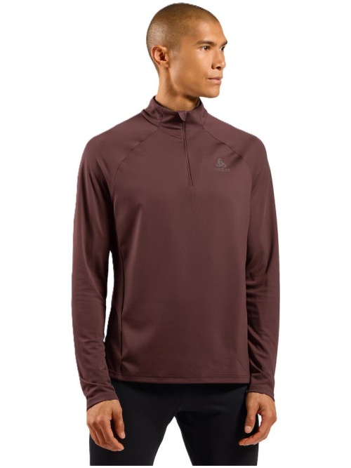 Odlo The Essentials Ceramiwarm Half-Zip Mid Layer Fudge