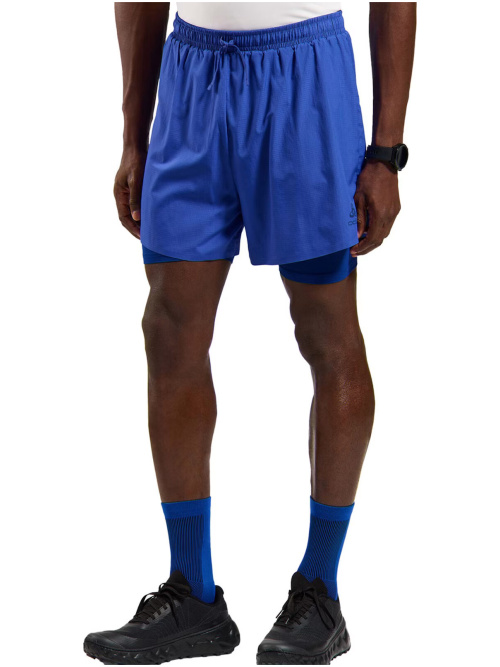 Odlo Zeroweight 5 " 2 In 1 Shorts Dazzling Blue