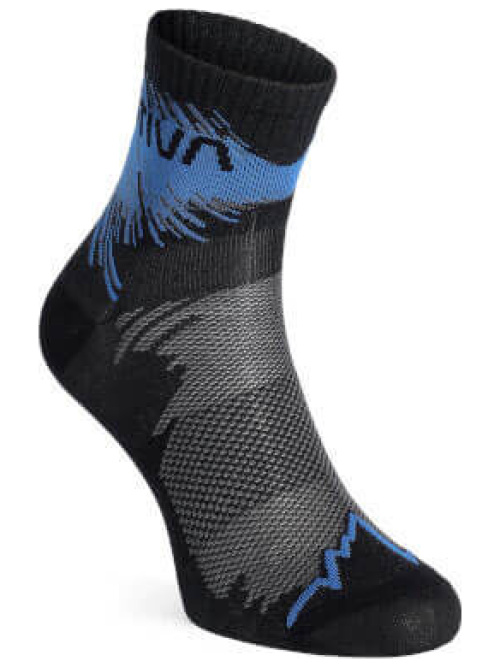 La Sportiva Trail Running Socks Black/Lagoon