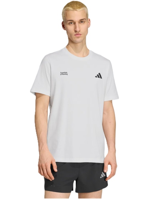 Adidas Run Essentials Graphic T-Shirt White