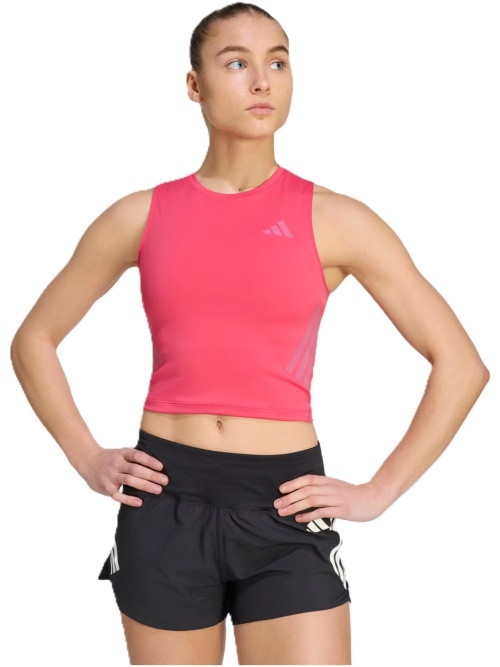Adidas 365 Iconic Running Crop Tank W Power Pink