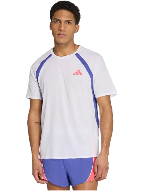 Adidas Adizero Archive Tee White/Dual Indigo