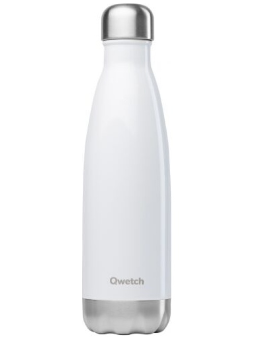 Qwetch Insulated Bottle 500ml Shiny White