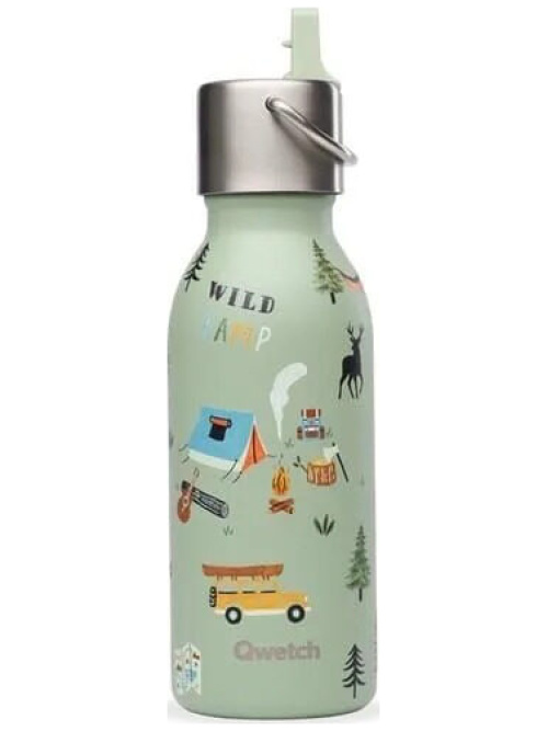 Qwetch Insulated Bottle Kids Yosemite Linden Green