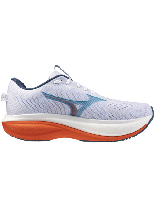 Mizuno Wave Rider 30 White/Blue Jewel/Orange