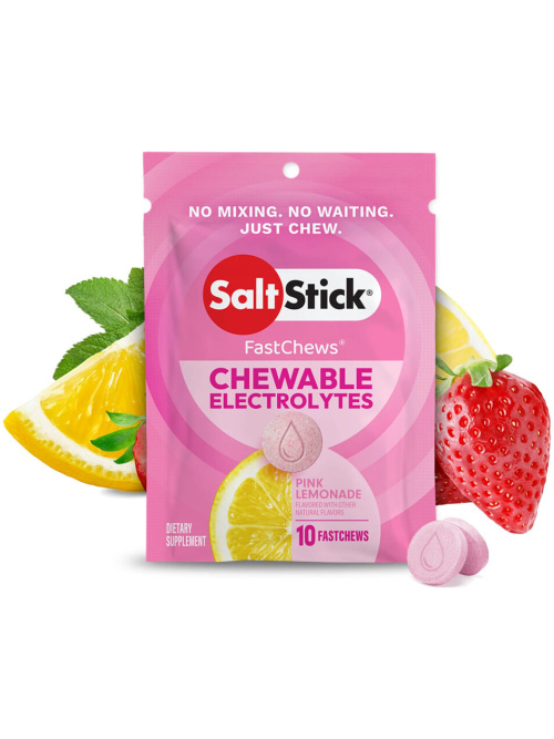 Salt Stick Electrolyte Fastchews Pink Lemonade: 10 Chewable Electrolyte Tabs