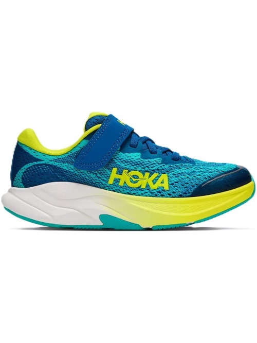 Hoka One One Rincon 4 Kids Electric Aqua/Neon Hoka Citrus