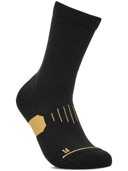 Hoka One One Graphic Crew Run Sock Black/Gold