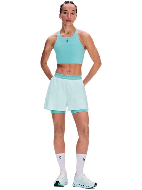 On 3″ Performance 2/1 Shorts W Flurry/Aquamarine