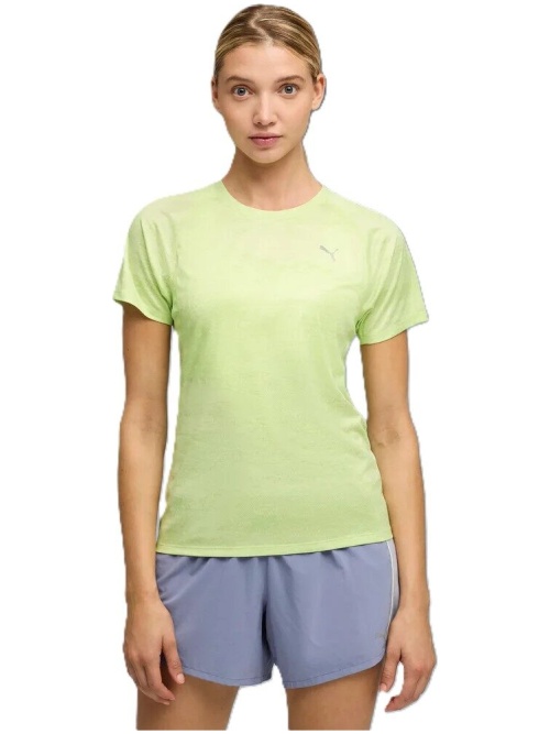 Puma Run Velocity AOP Tee W Green/Yellow