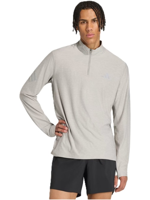 Adidas 365 Iconic 1/2 Zip Top Medium Grey Heather