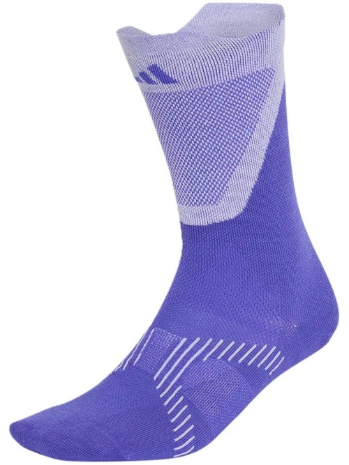 Adidas Run Light Crew Socks Solar Purple/White